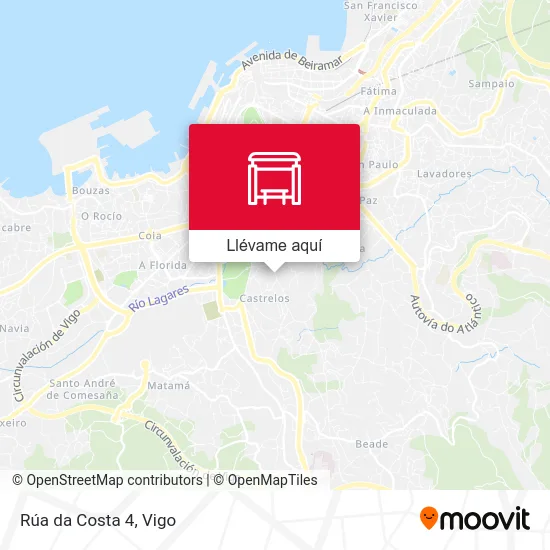 Mapa Rúa da Costa 4