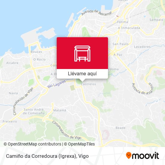Mapa Camiño da Corredoura (Igrexa)