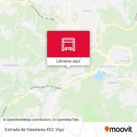 Mapa Estrada de Valadares 452