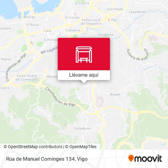 Mapa Rúa de Manuel Cominges 134