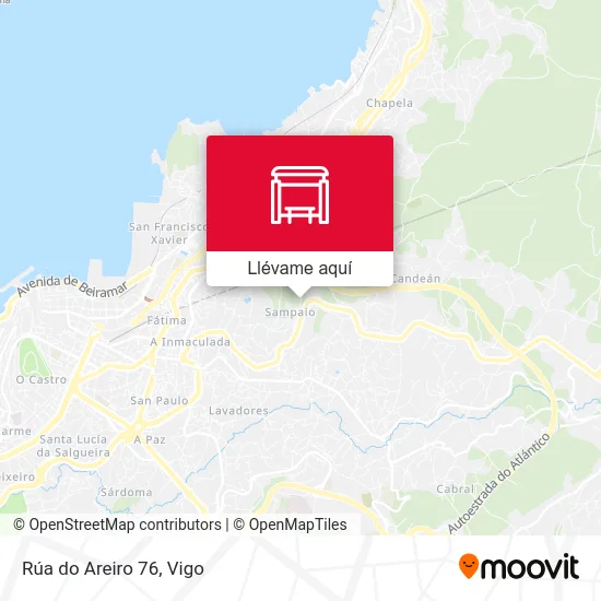 Mapa Rúa do Areiro 76