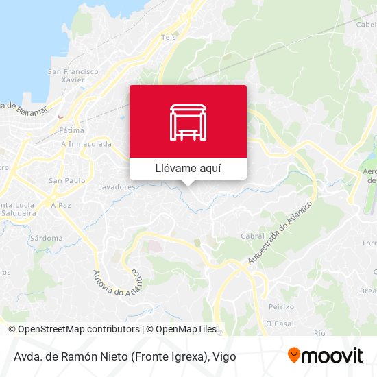 Mapa Avda. de Ramón Nieto (Fronte Igrexa)
