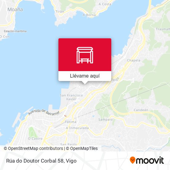 Mapa Rúa do Doutor Corbal 58