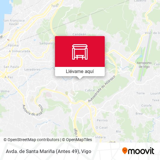 Mapa Avda. de Santa Mariña (Antes 49)