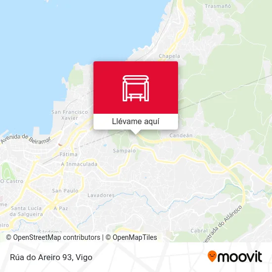 Mapa Rúa do Areiro 93