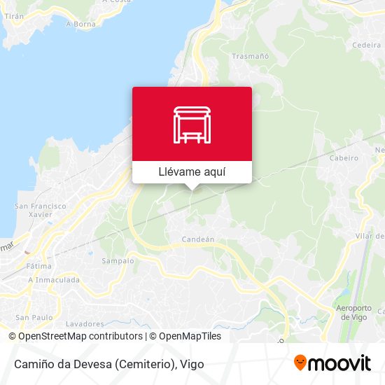 Mapa Camiño da Devesa (Cemiterio)