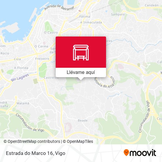 Mapa Estrada do Marco 16