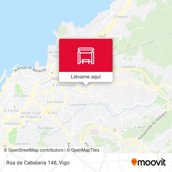 Mapa Rúa da Cabalaría 148