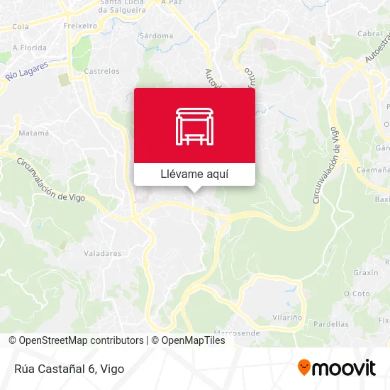 Mapa Rúa Castañal 6