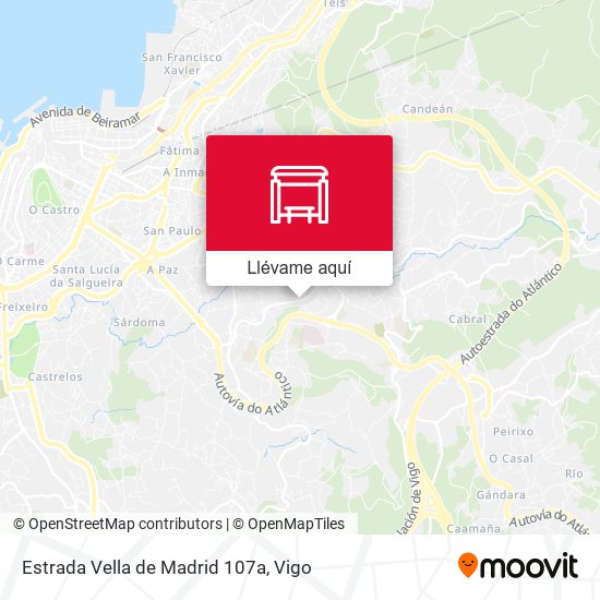 Mapa Estrada Vella de Madrid 107a