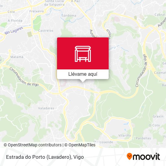 Mapa Estrada do Porto (Lavadero)