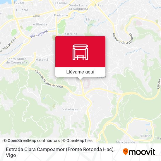 Mapa Estrada Clara Campoamor (Fronte Rotonda Hac)