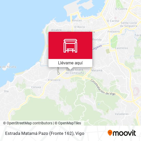 Mapa Estrada Matamá Pazo (Fronte 162)