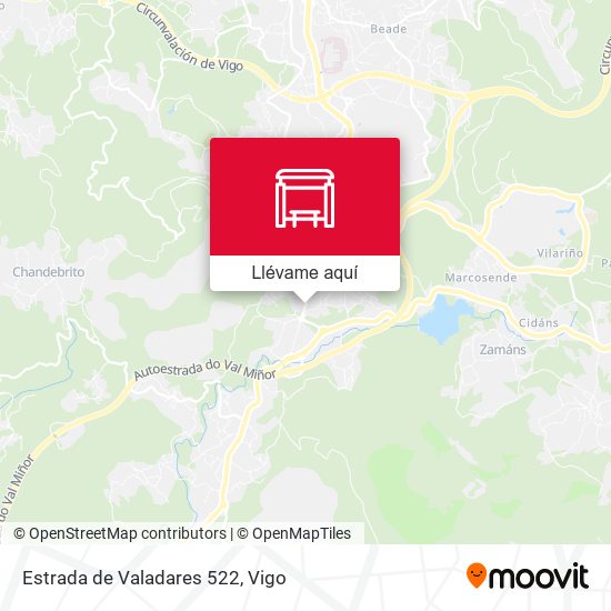 Mapa Estrada de Valadares 522