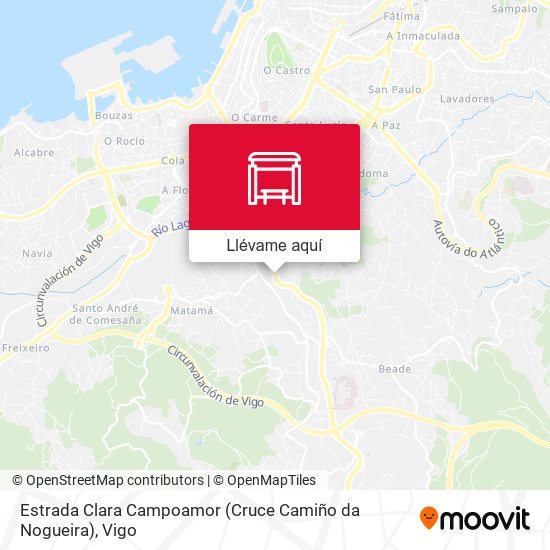 Mapa Estrada Clara Campoamor (Cruce Camiño da Nogueira)