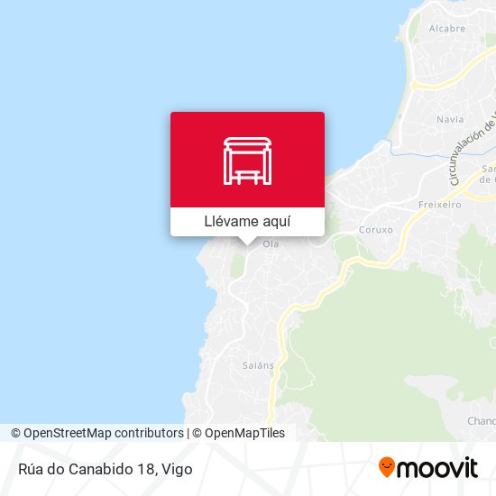 Mapa Rúa do Canabido 18