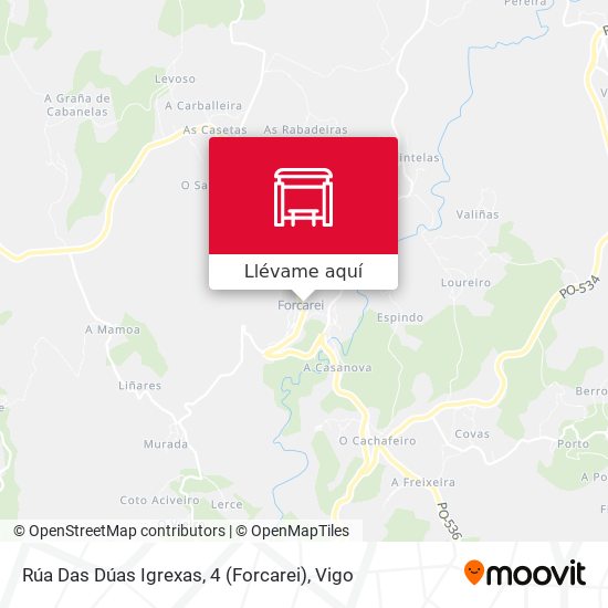 Mapa Rúa Das Dúas Igrexas, 4 (Forcarei)