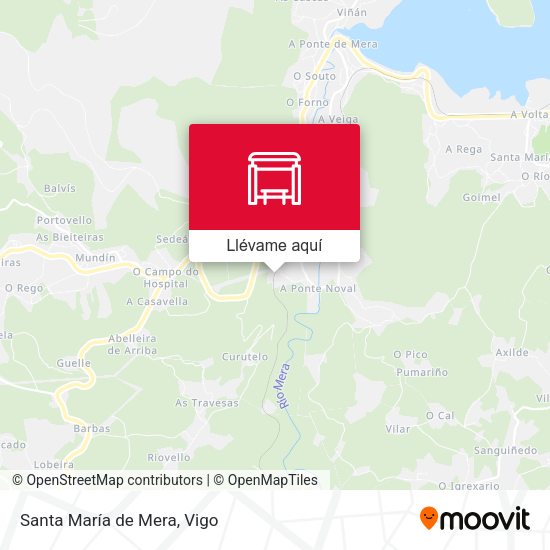 Mapa Santa María de Mera