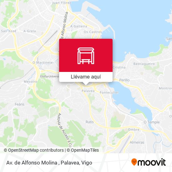 Mapa Av. de Alfonso Molina , Palavea