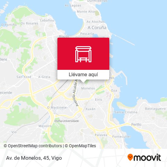 Mapa Av. de Monelos, 45