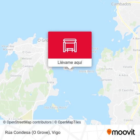 Mapa Rúa Condesa (O Grove)