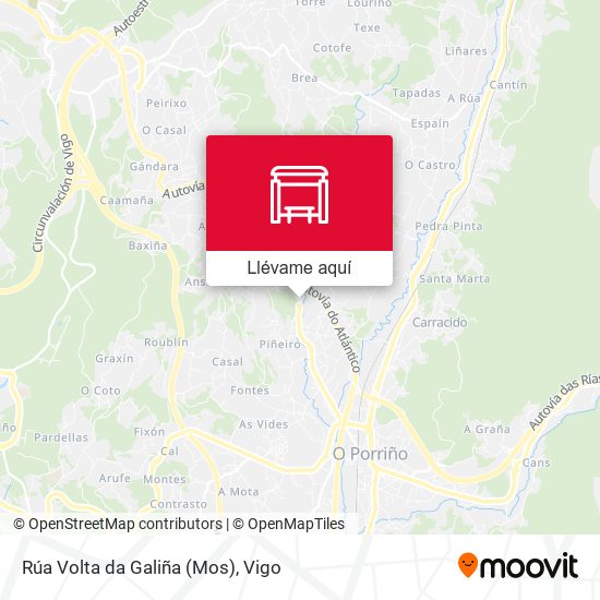 Mapa Rúa Volta da Galiña (Mos)