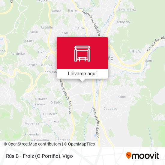 Mapa Rúa B - Froiz (O Porriño)