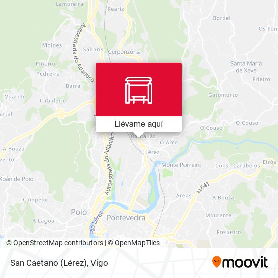 Mapa San Caetano (Lérez)