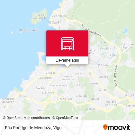 Mapa Rúa Rodrigo de Mendoza