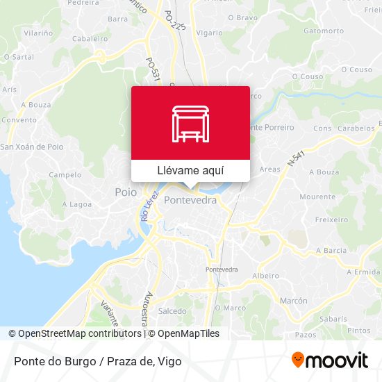 Mapa Ponte do Burgo / Praza de