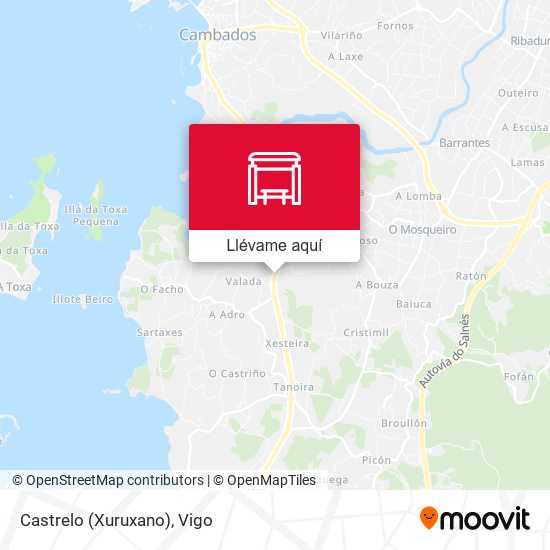 Mapa Castrelo (Xuruxano)
