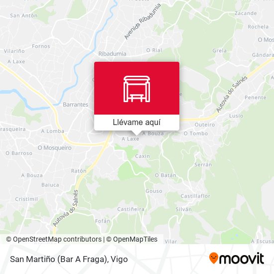 Mapa San Martiño (Bar A Fraga)