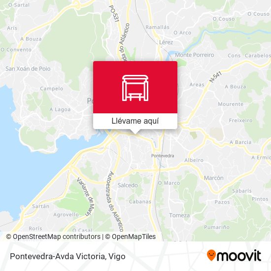 Mapa Pontevedra-Avda Victoria