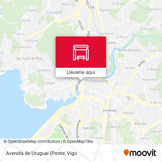 Mapa Avenida de Uruguai