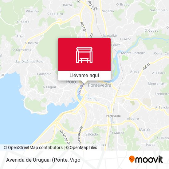 Mapa Avenida de Uruguai
