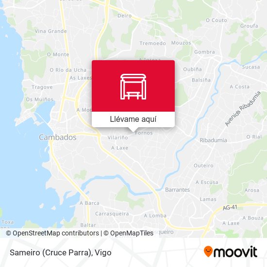 Mapa Sameiro (Cruce Parra)