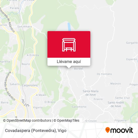 Mapa Covadaspera (Pontevedra)