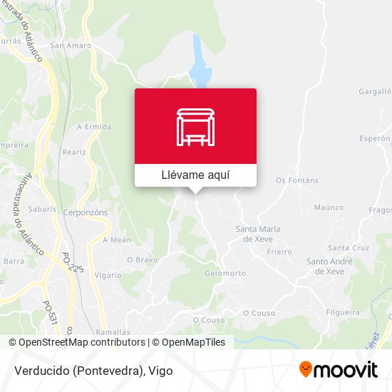 Mapa Verducido (Pontevedra)