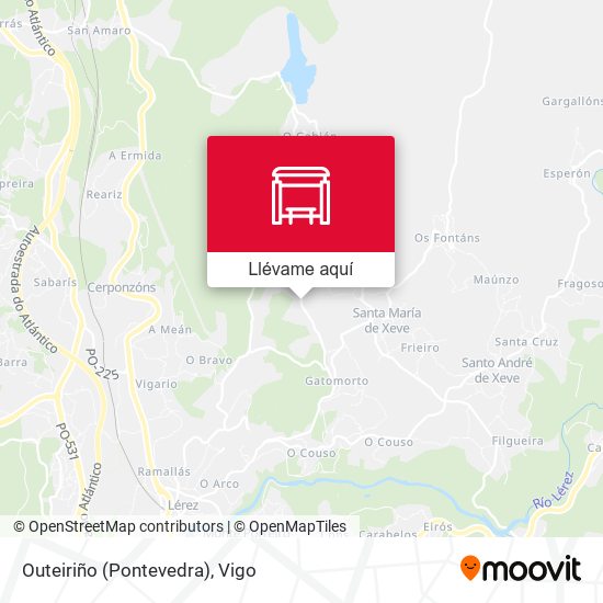 Mapa Outeiriño (Pontevedra)