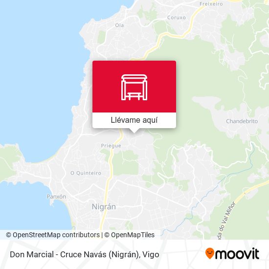 Mapa Don Marcial - Cruce Navás (Nigrán)