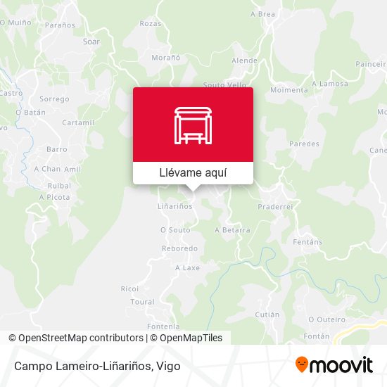 Mapa Campo Lameiro-Liñariños