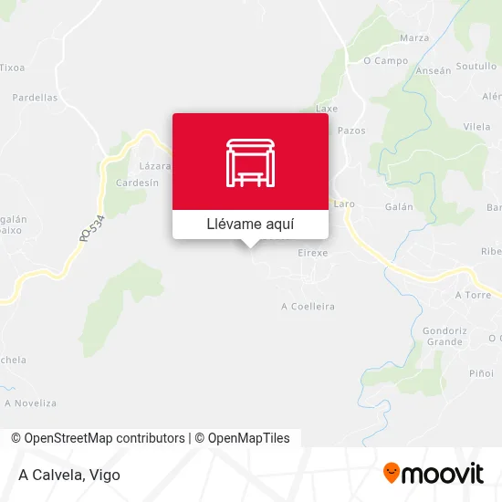 Mapa A Calvela