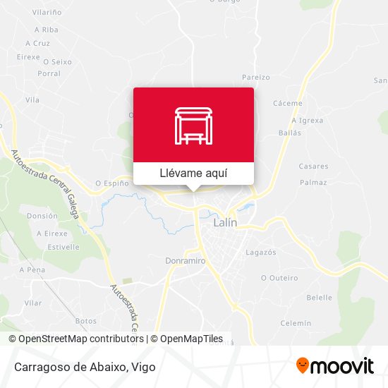 Mapa Carragoso de Abaixo
