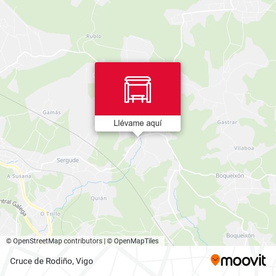Mapa Cruce de Rodiño