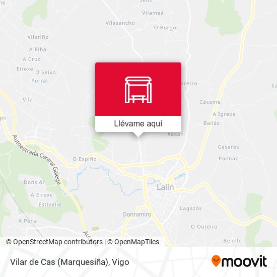 Mapa Vilar de Cas (Marquesiña)