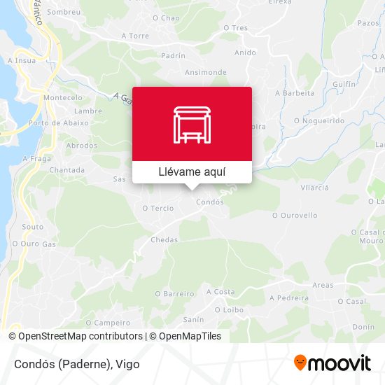 Mapa Condós (Paderne)
