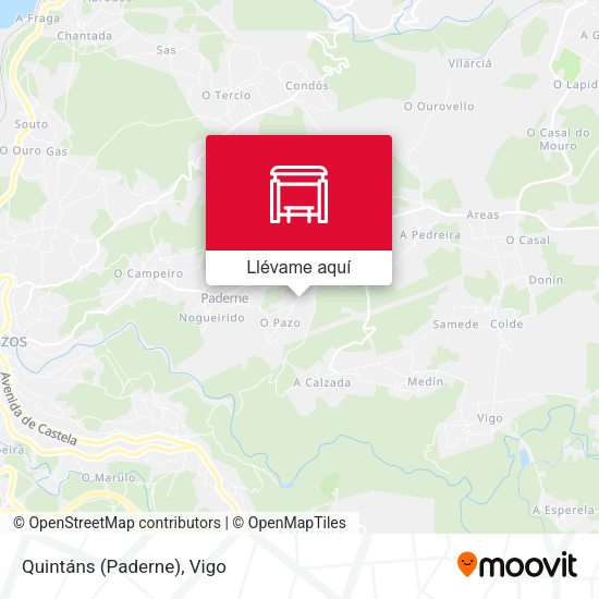Mapa Quintáns (Paderne)