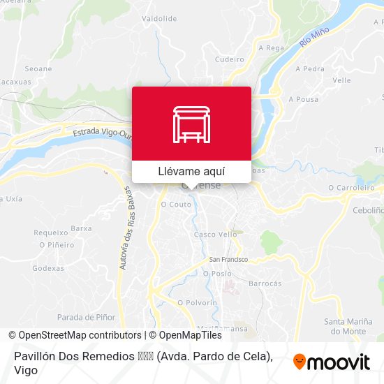 Mapa Pavillón Dos Remedios 🏃🏃‍➡️ (Avda. Pardo de Cela)