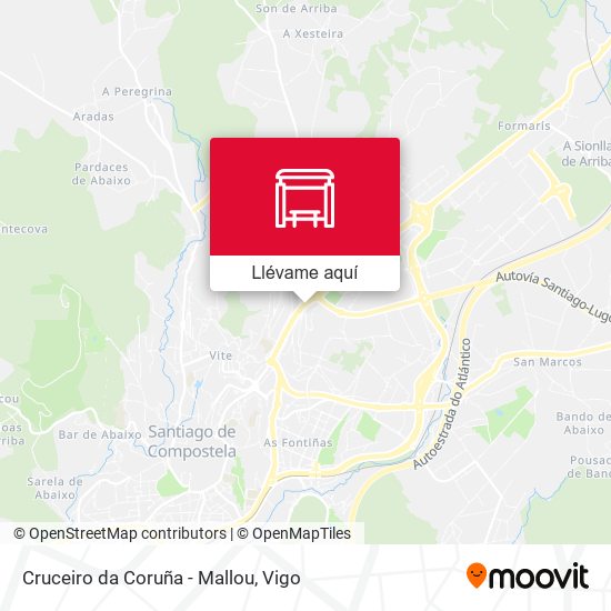 Mapa Cruceiro da Coruña - Mallou