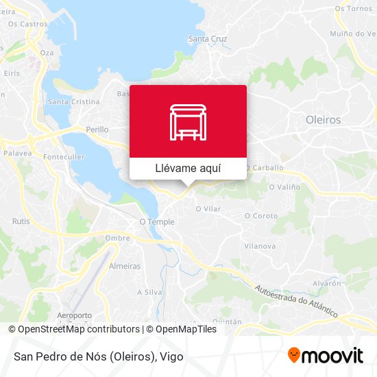 Mapa San Pedro de Nós (Oleiros)